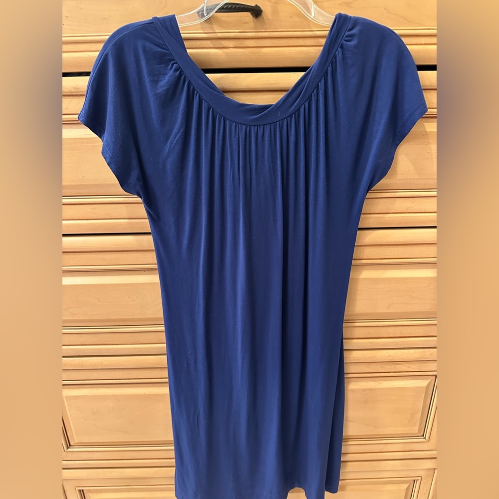 Blue body con dress